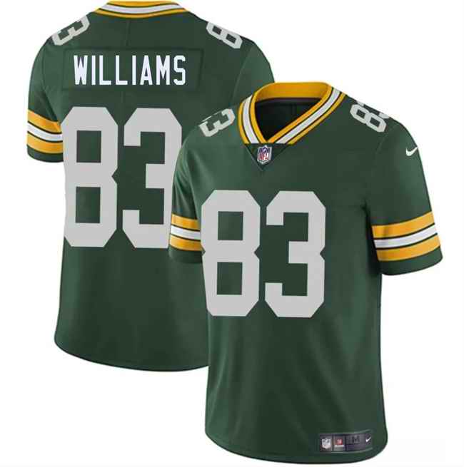 Men's Green Bay Packers #83 Savion Williams Green 2025 Draft Vapor Untouchable Limited Stitched Football Jersey